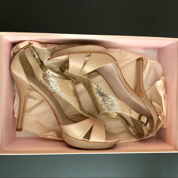 Glint | Gillian Satin Platform Sandals - Picture 2 of 13